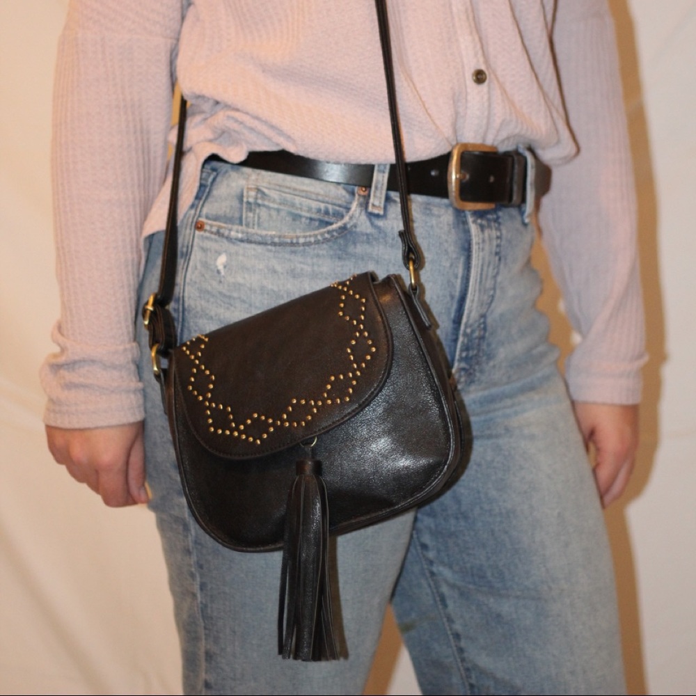 Black Purse with metal jewel design
